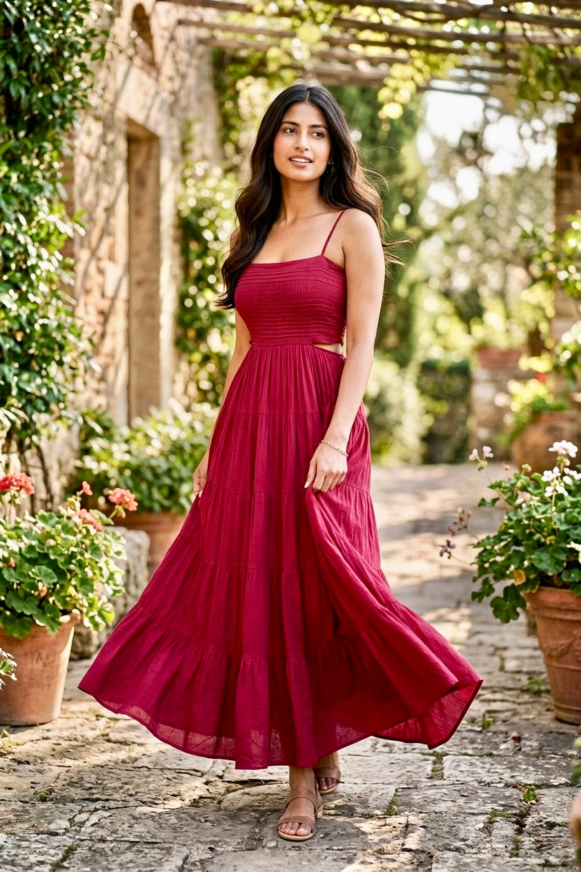 RAYA DRESS - Deep Pink