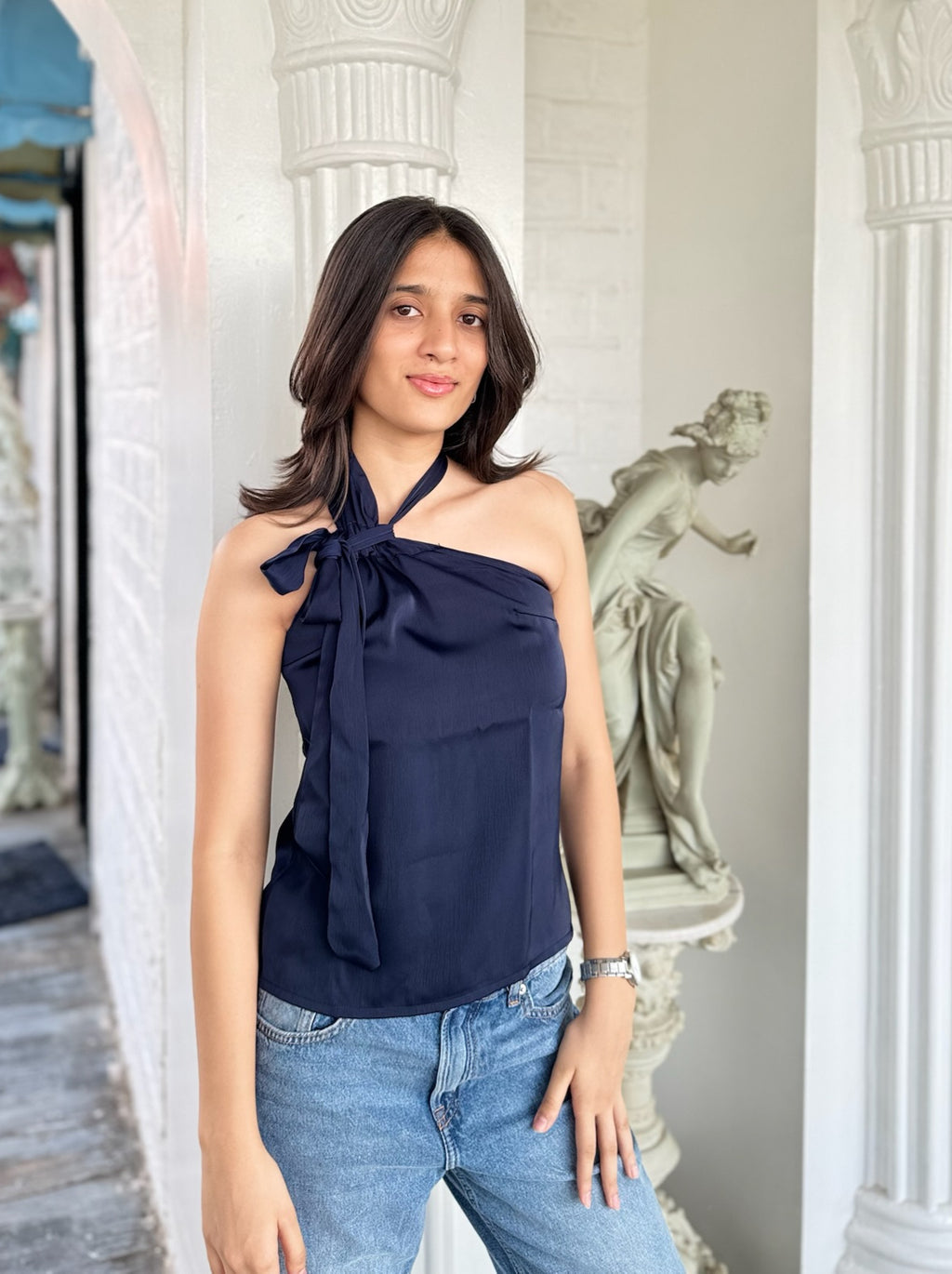 OCEANE DRAPED TOP image 0