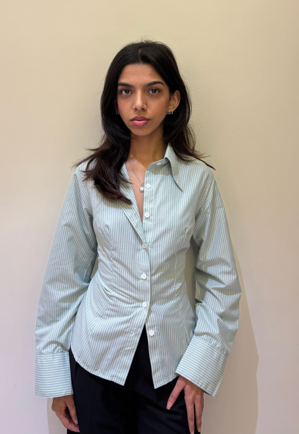 BIANCA SHIRT- Mint Green image 2