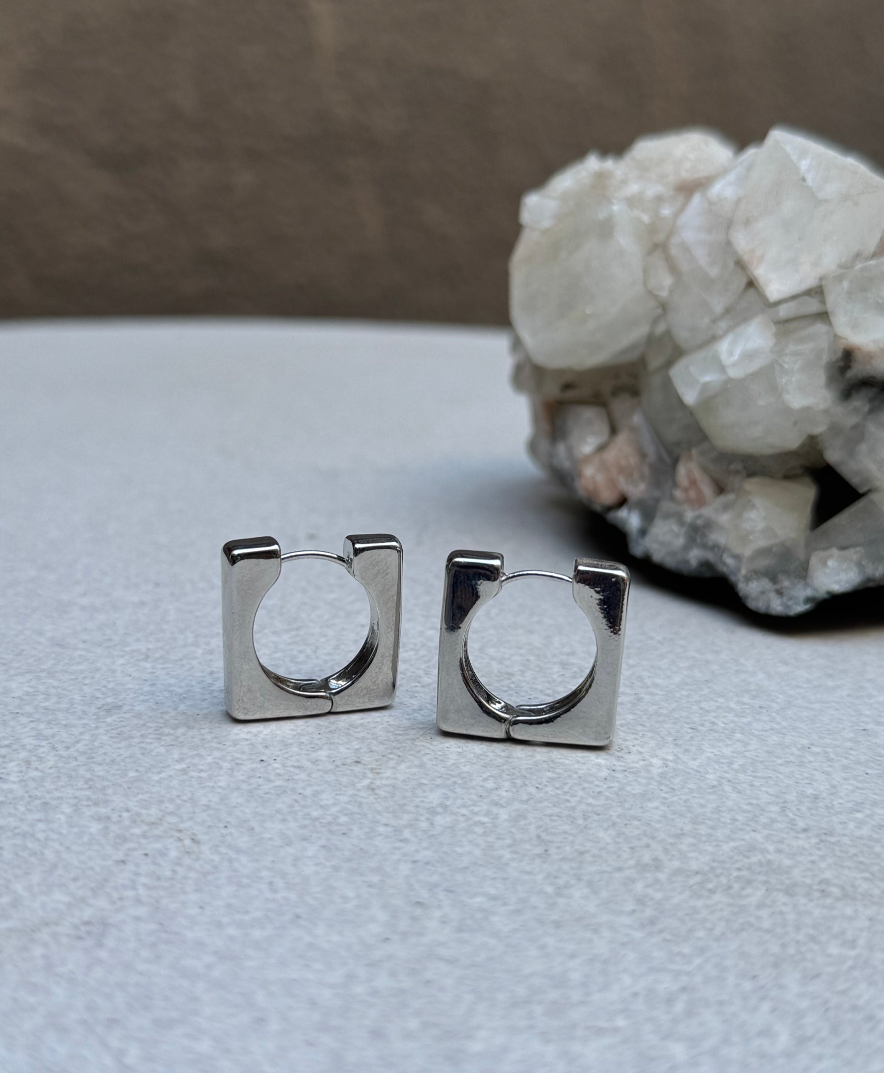 MIRAGE SILVER HOOPS image 1