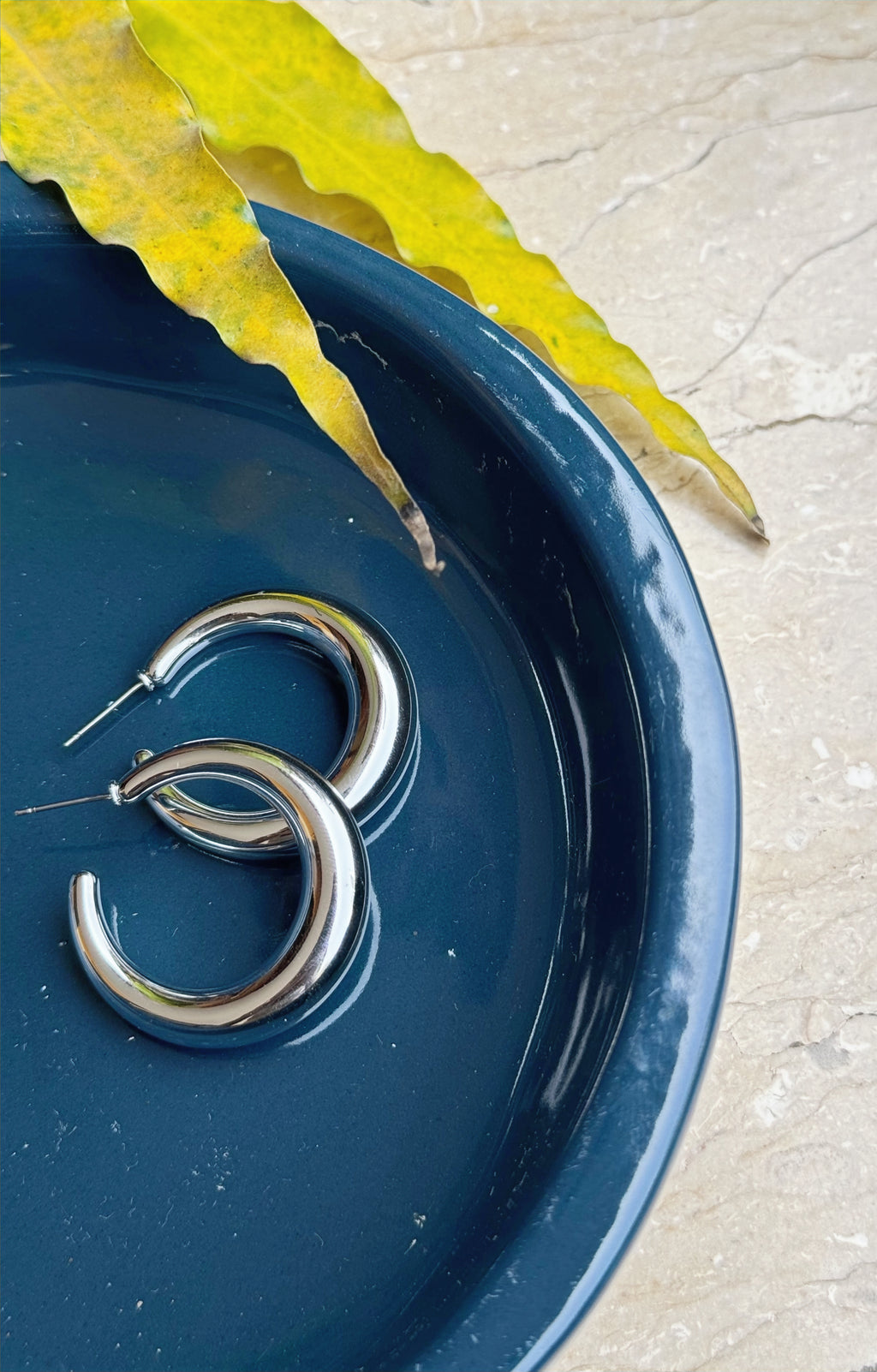 LUNAR SILVER HOOPS image 1