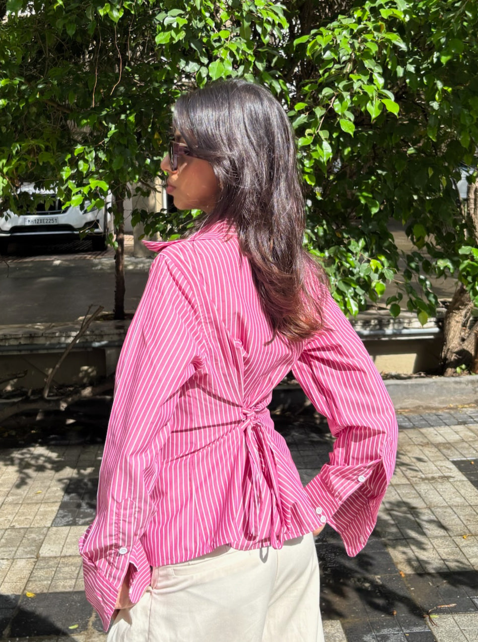 BIANCA SHIRT- Deep Pink image 1