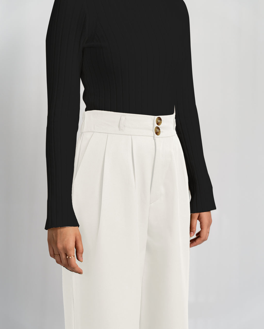 SEOUL TROUSERS - WHITE image 2