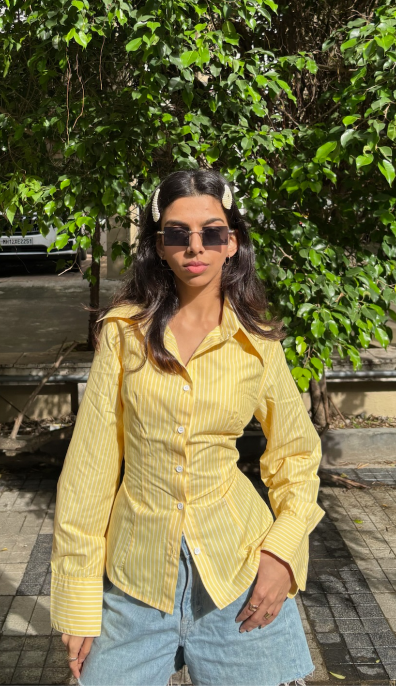 BIANCA SHIRT- Yellow image 3