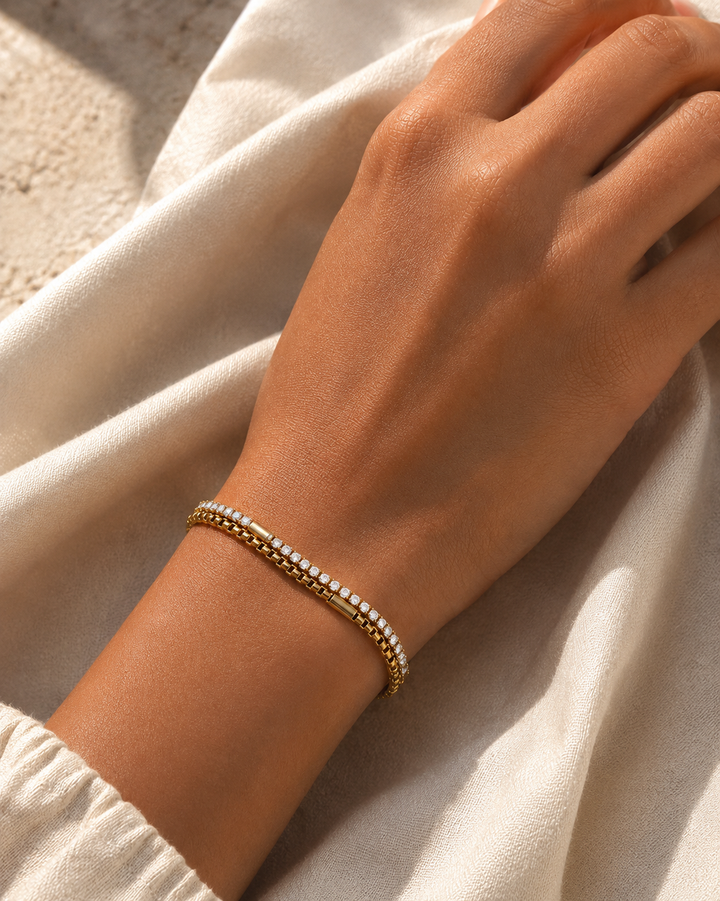 Noa Tennis Chain Bracelet