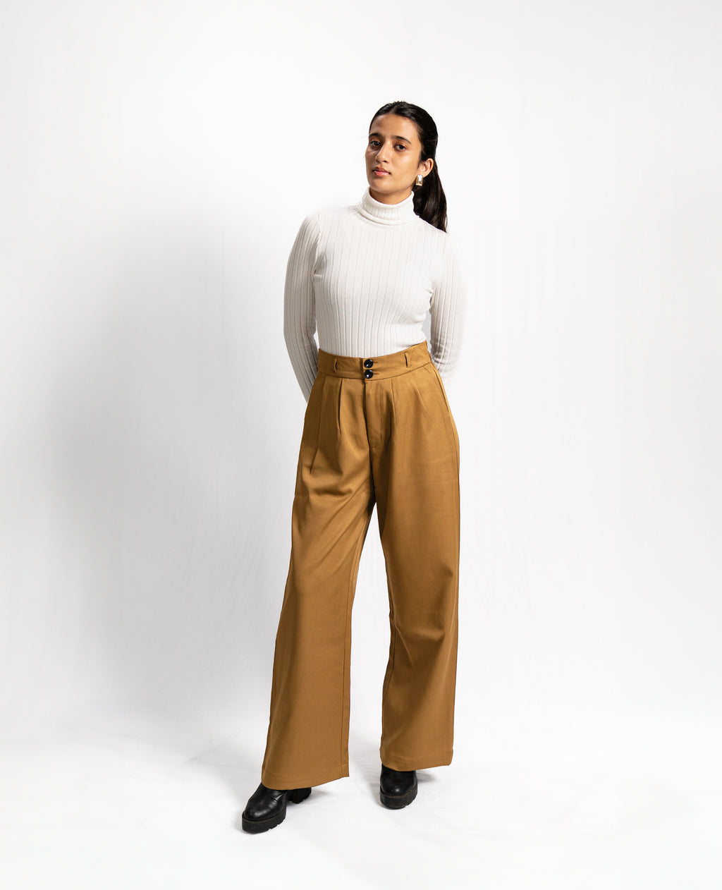 SEOUL TROUSERS - CAMEL image 0