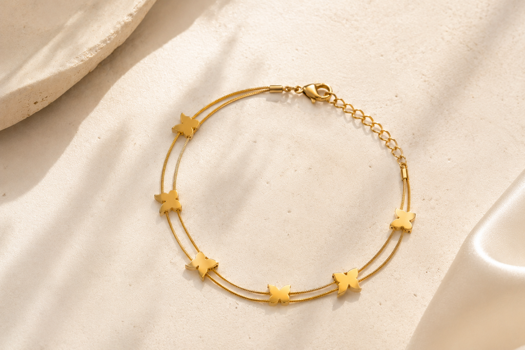 Butterfly Dual Layer Bracelet