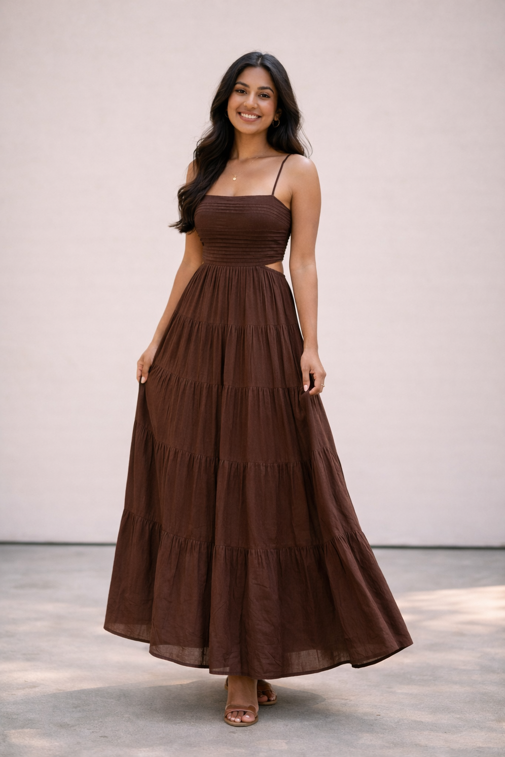 RAYA DRESS - Brown