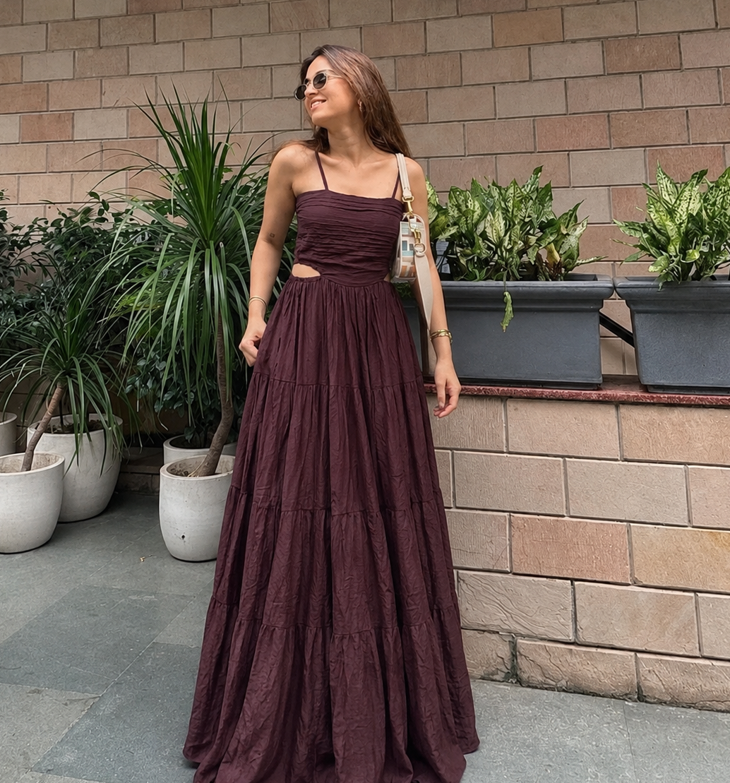 RAYA DRESS - Brown