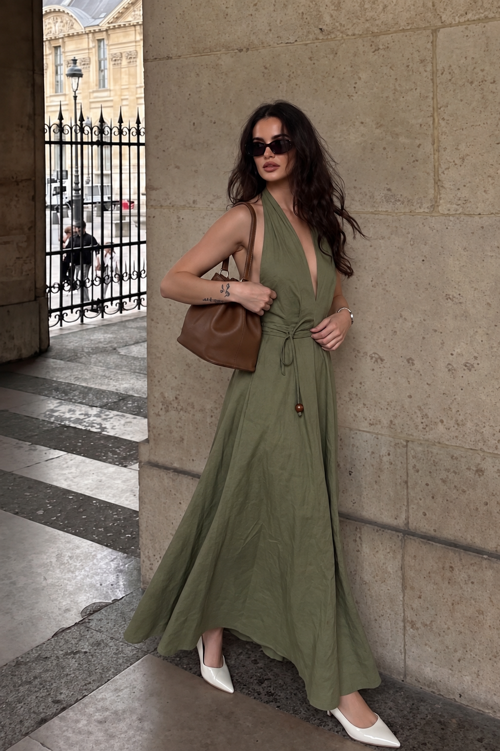 OLIVIA LINEN DRESS
