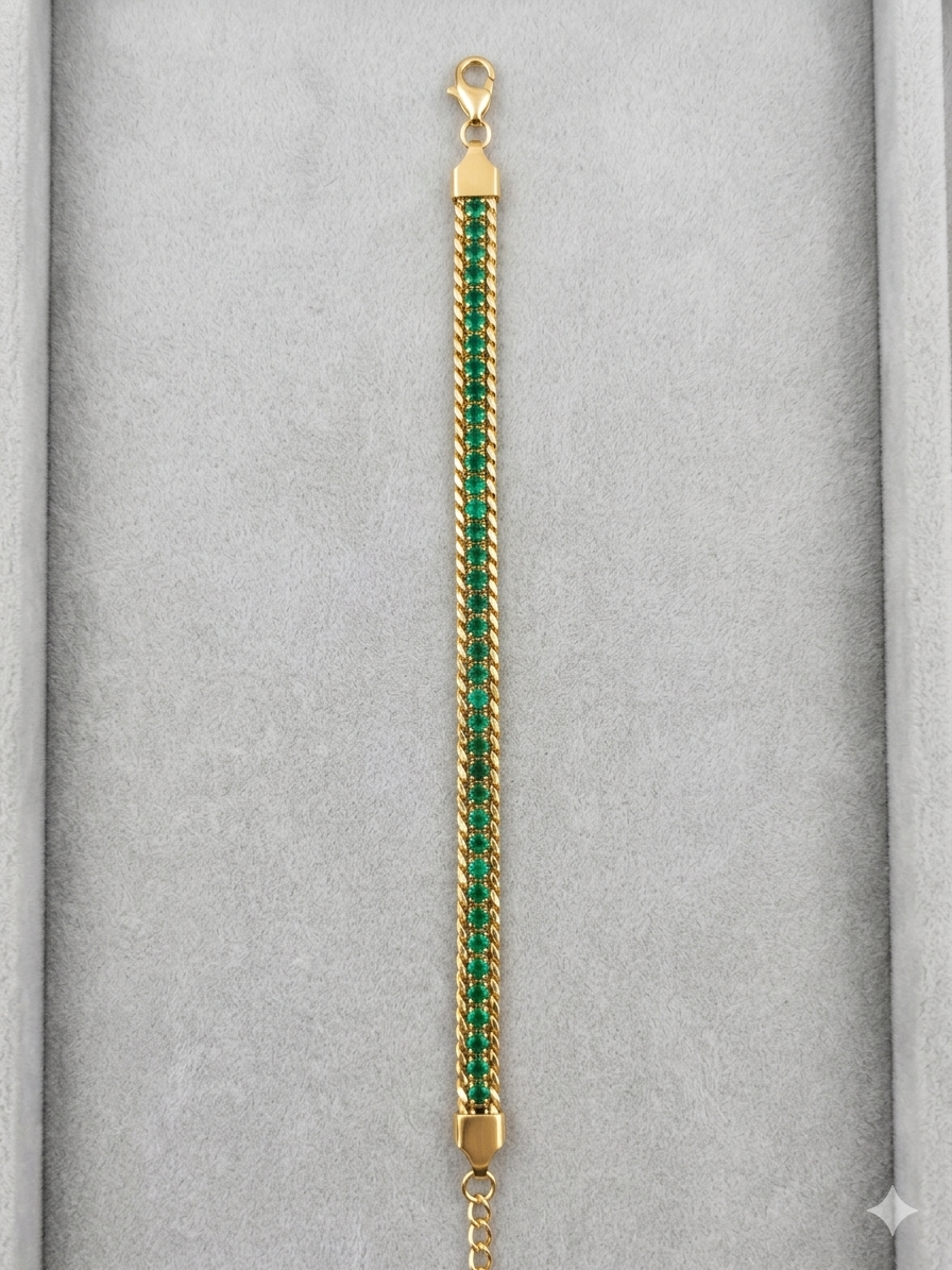 Myra Bracelet- Emerald Green