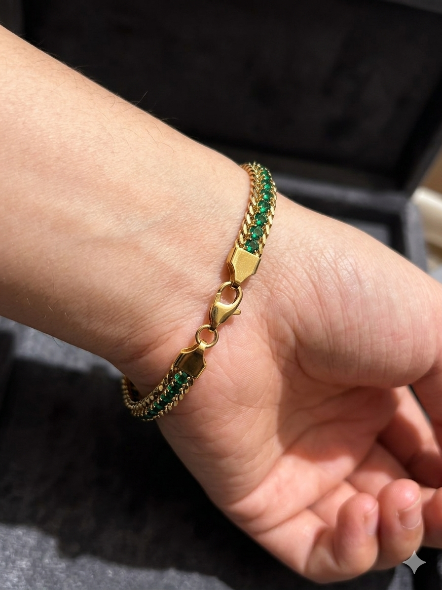 Myra Bracelet- Emerald Green