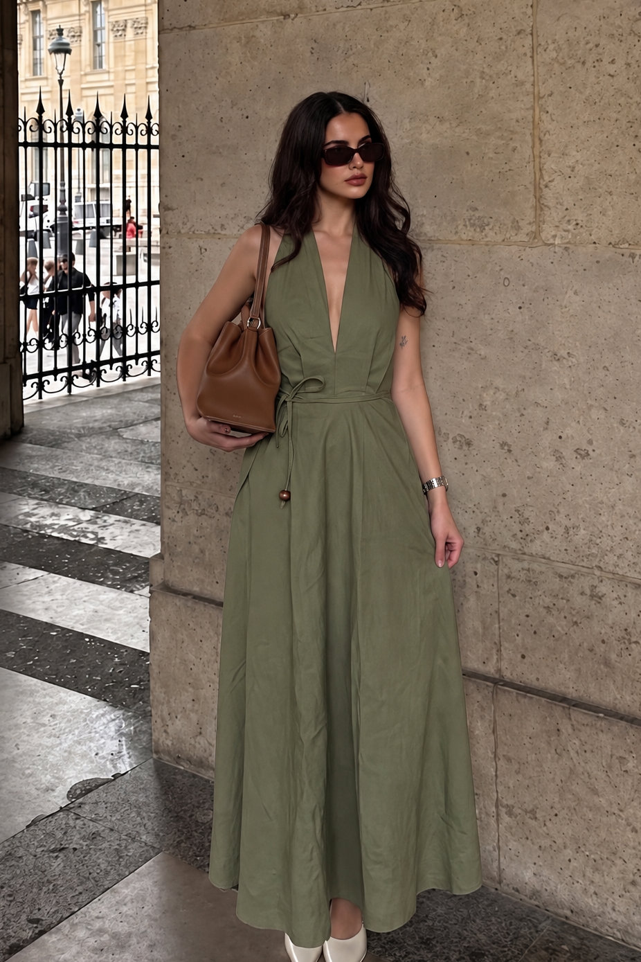 OLIVIA LINEN DRESS