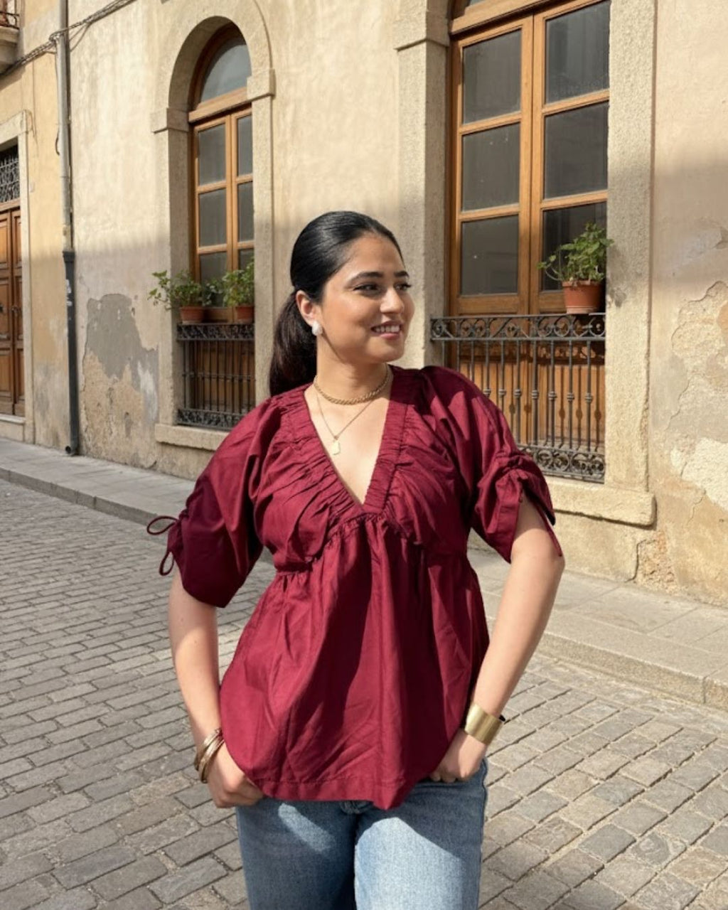 GOA TOP - Maroon