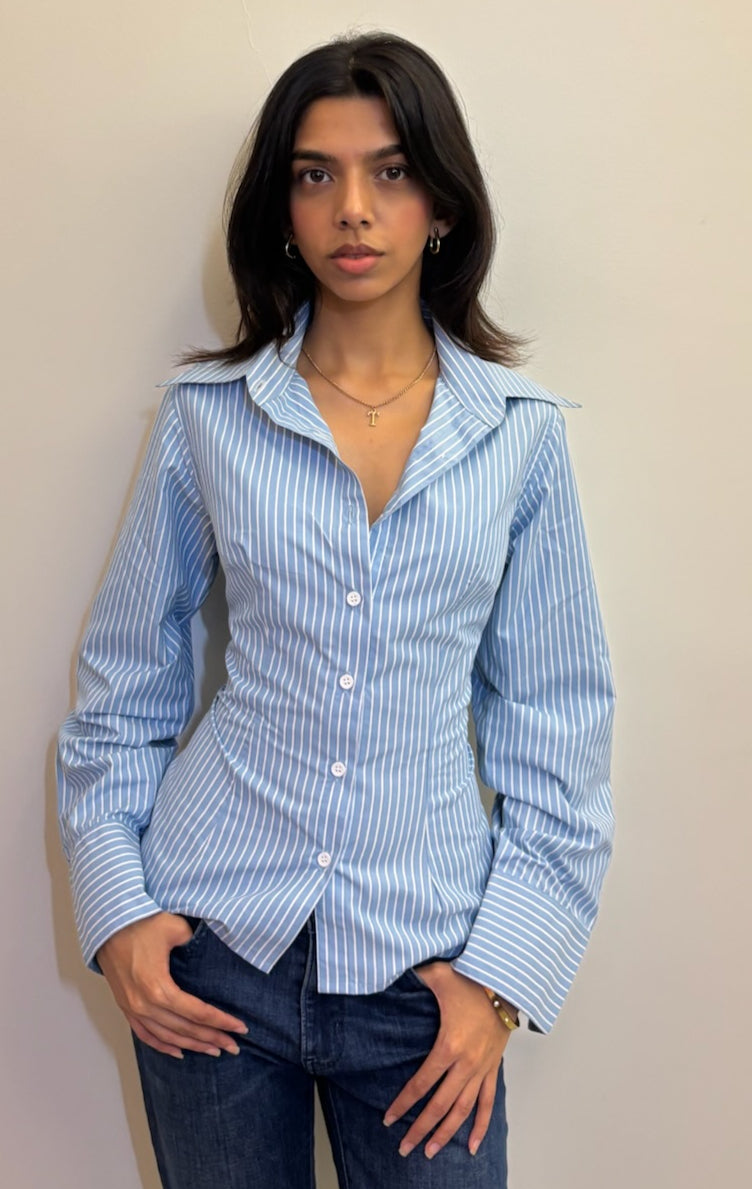 BIANCA SHIRT- Blue image 3