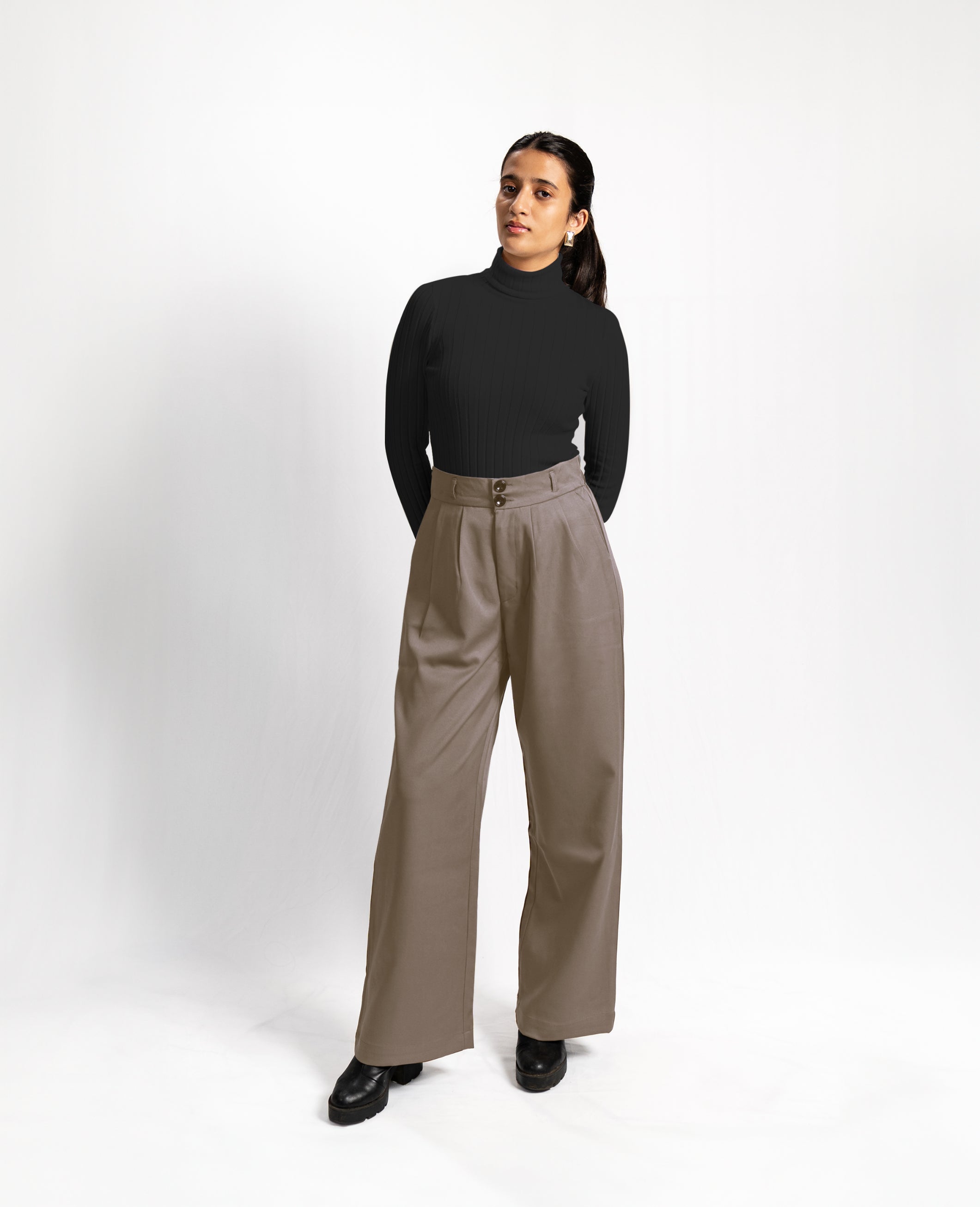 SEOUL TROUSERS - DARK TRUFFLE image 0