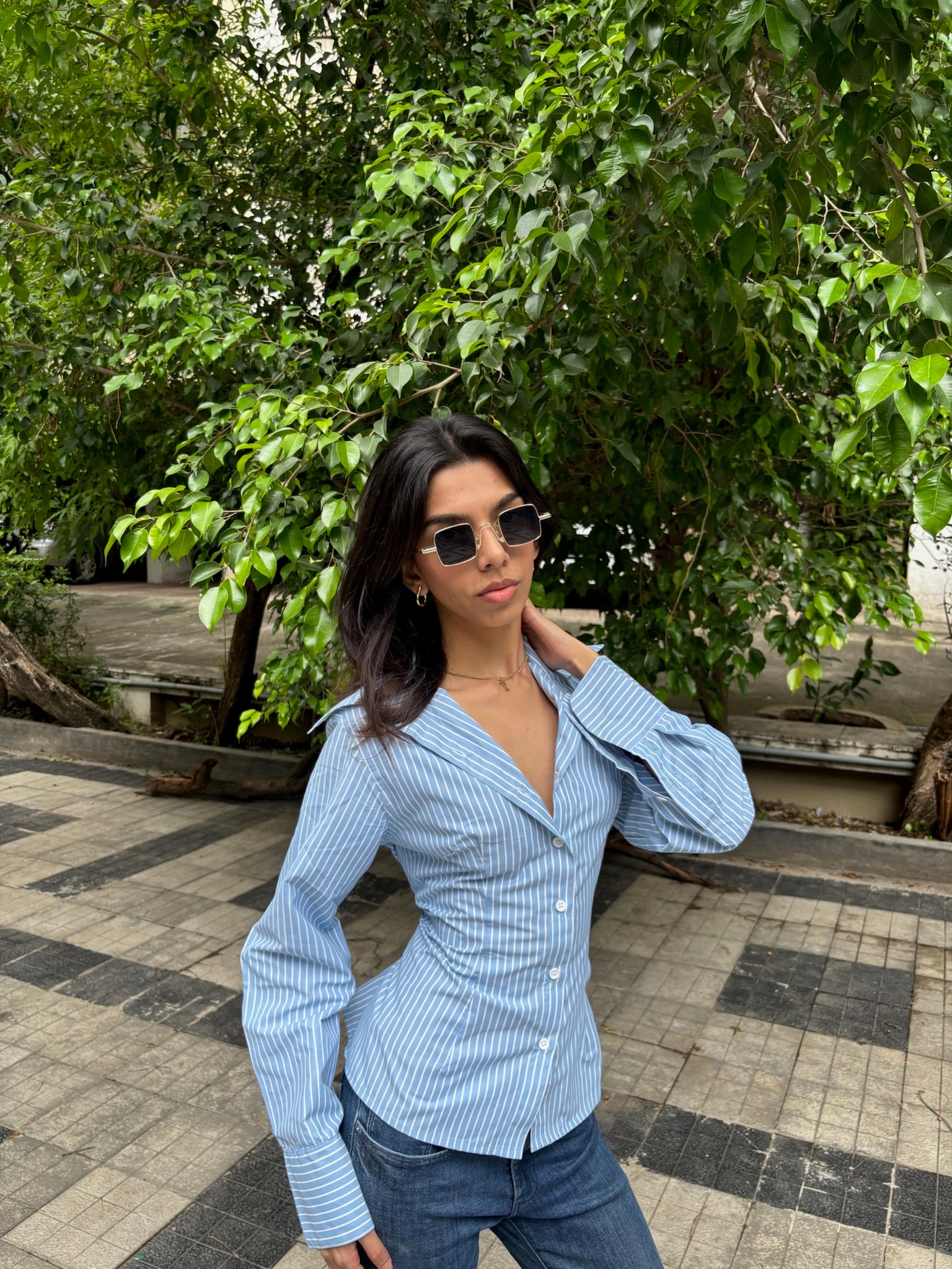 BIANCA SHIRT- Blue image 2