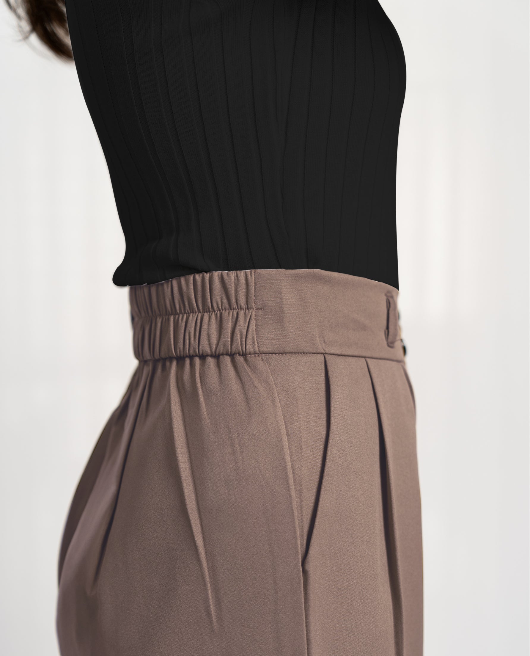 SEOUL TROUSERS - DARK TRUFFLE image 1