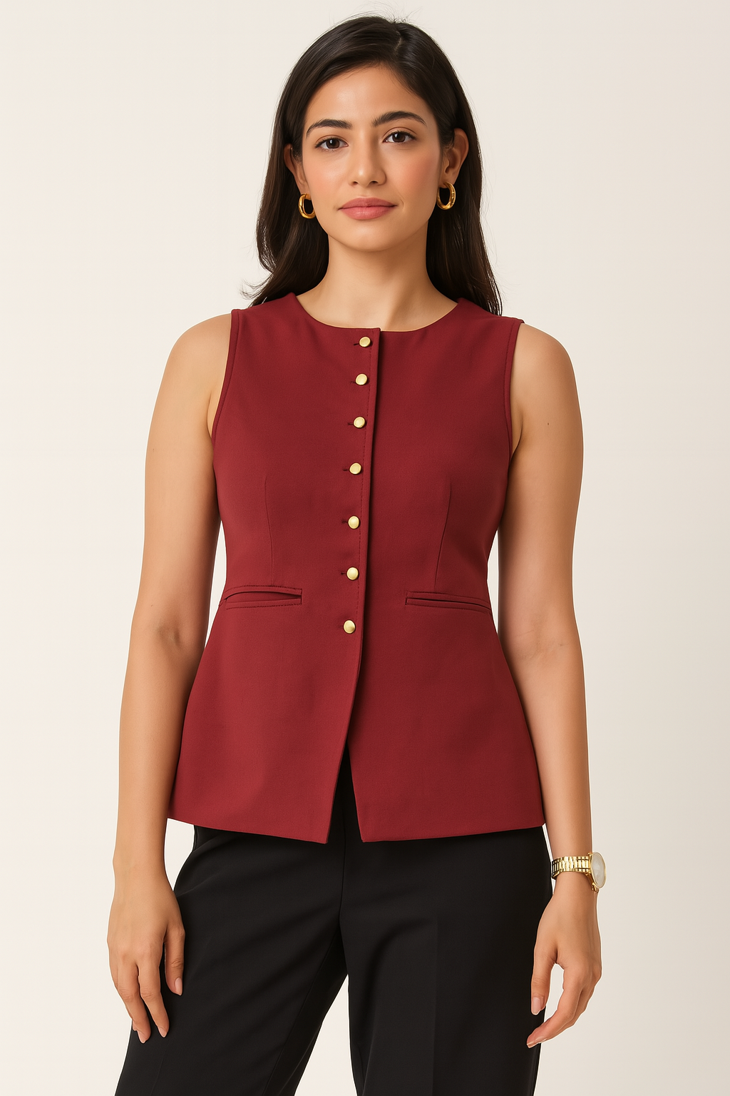 MAROON VEST image 0